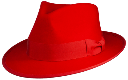 Naples Teardrop Classic Brim Wool Fedora by Levine Hat Co.
