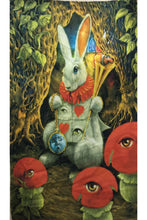 Load image into Gallery viewer, Heady Art Print Mini Tapestry White Rabbit