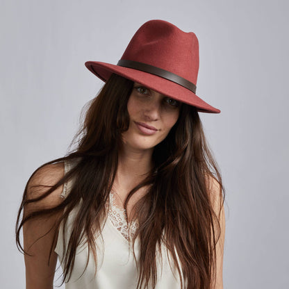 100% Wool Felt Fedora Style - McQueen