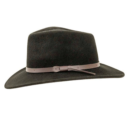 Crushable Wool Felt Outback Hat - Style Pathfinder