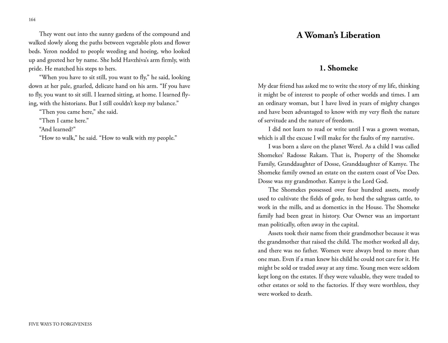 Five Ways to Forgiveness by Ursula K. Le Guin