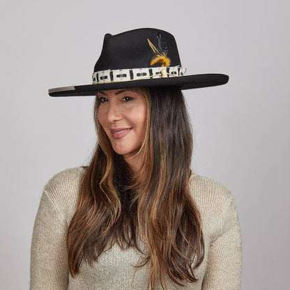 Wool Felt Teardrop Curled Brim Hat- Style Lounge