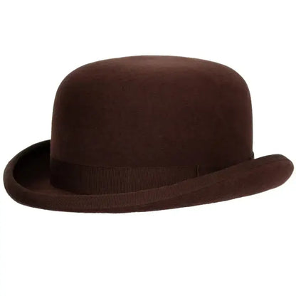 Fleming Black Wool Derby by 9th Street Hats - Open Sizing 6