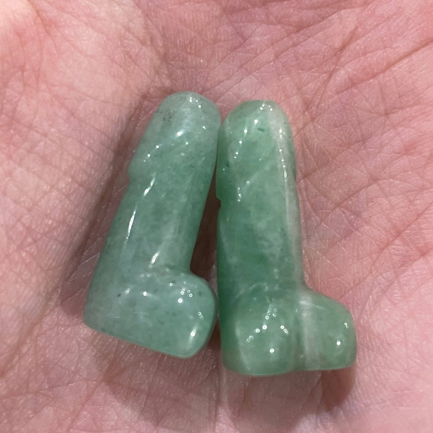 Crystal Phallic Figurine - Penis – Small Carved Gemstone Statue