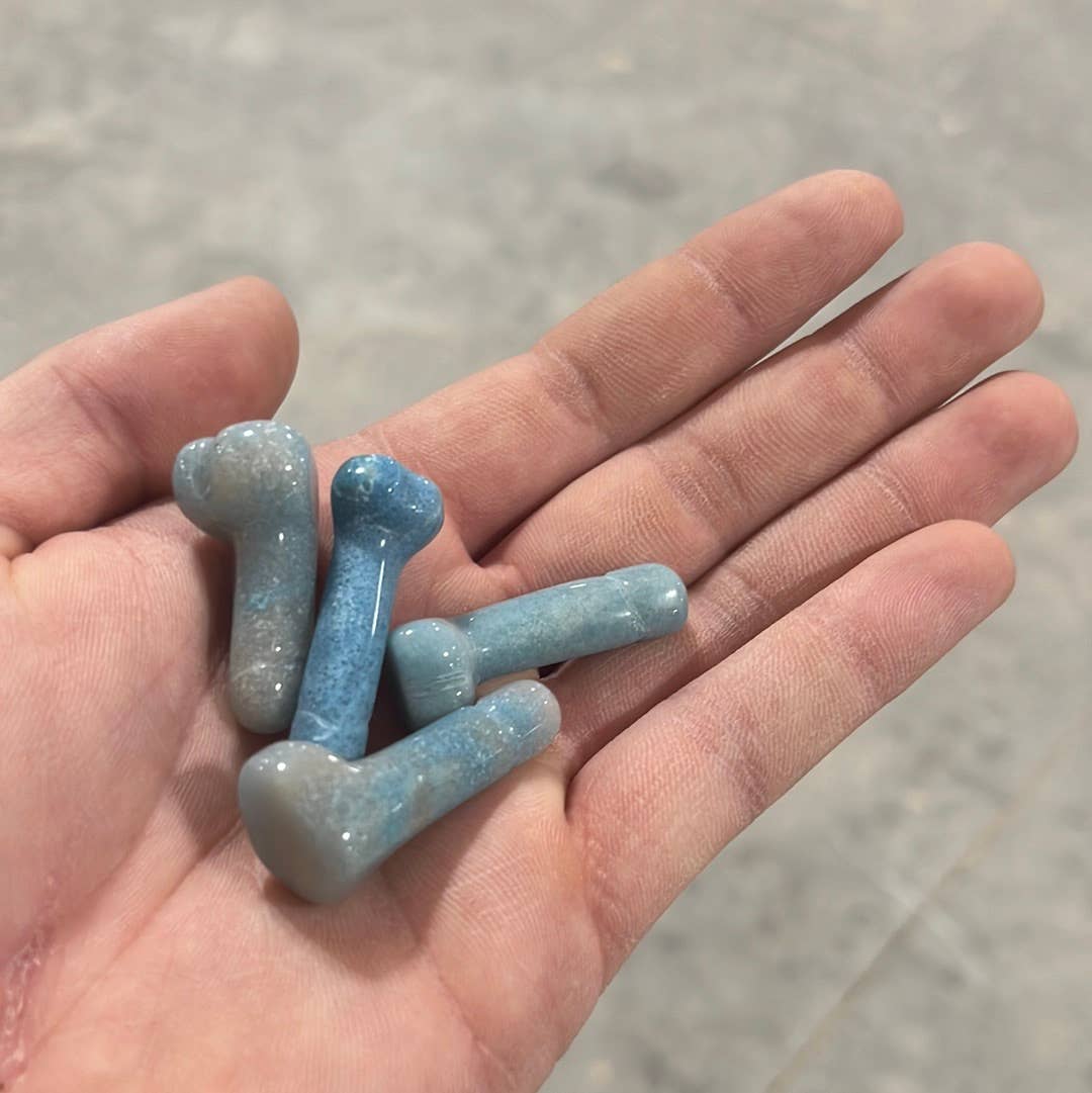 Crystal Phallic Figurine - Penis – Small Carved Gemstone Statue