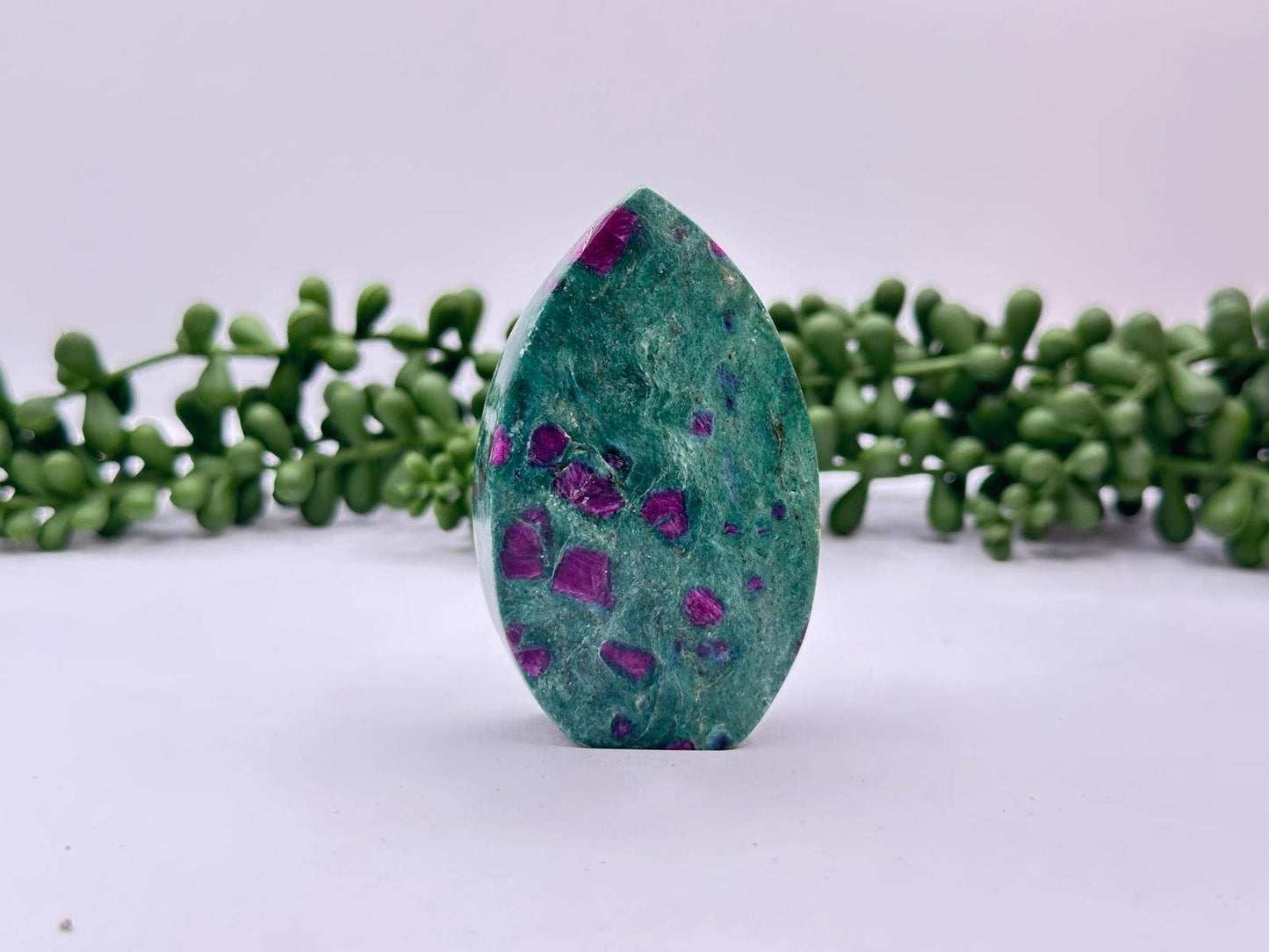 Ruby Fuchsite Flame  (Approx 2.75”) - AAA Quality