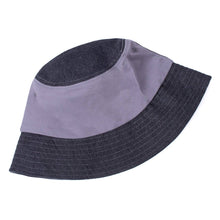 Load image into Gallery viewer, Unisex Two Tone Denim Bucket Hats -BHT1004: S/M / DARK BLUE