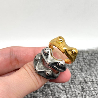 Frog Unisex Stainless Steel Ring - MJ/MR/FGS