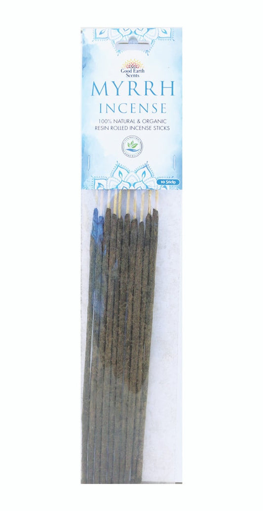 Myrrh Resin Rolled Incense Sticks by Good Earth Scents