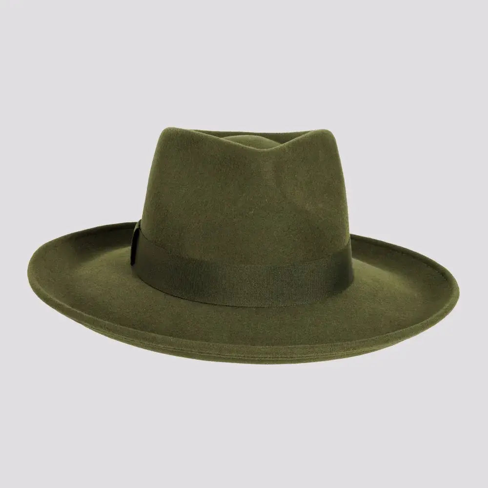 Crushable Wool Felt Teardrop Fedora Hat - Style Oakley