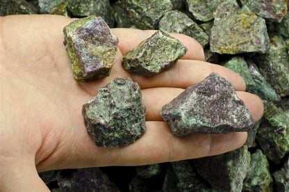 Rough Ruby in Kyanite- India - Raw Natural Stones