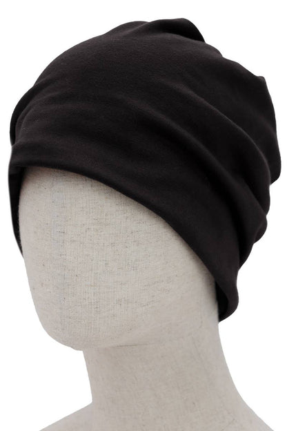 Dark Neutrals Fleece Lined Slouchy Baggie Beanie
