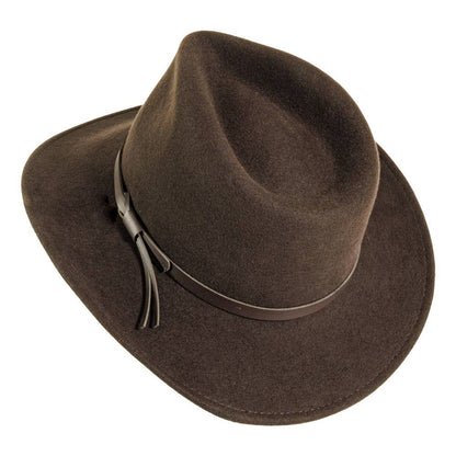 Crushable Wool Felt Outback Hat - Style Pathfinder
