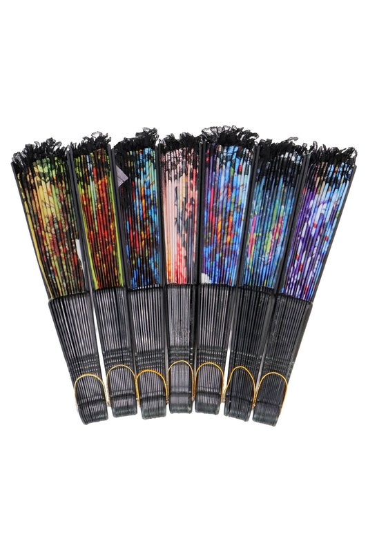 Sheer Floral Black Lace Trim Hand-Held Folding Fan