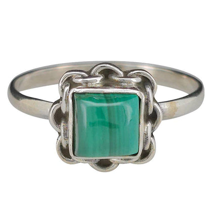 Malachite Sterling Silver Ring