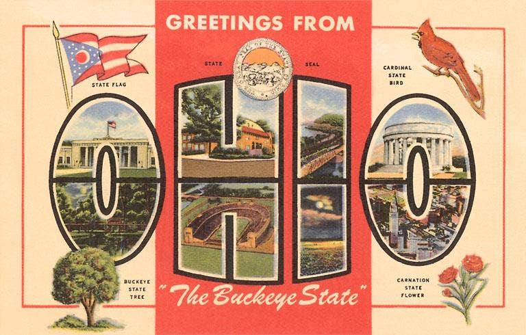 Magnet OH-362 Greetings from Ohio