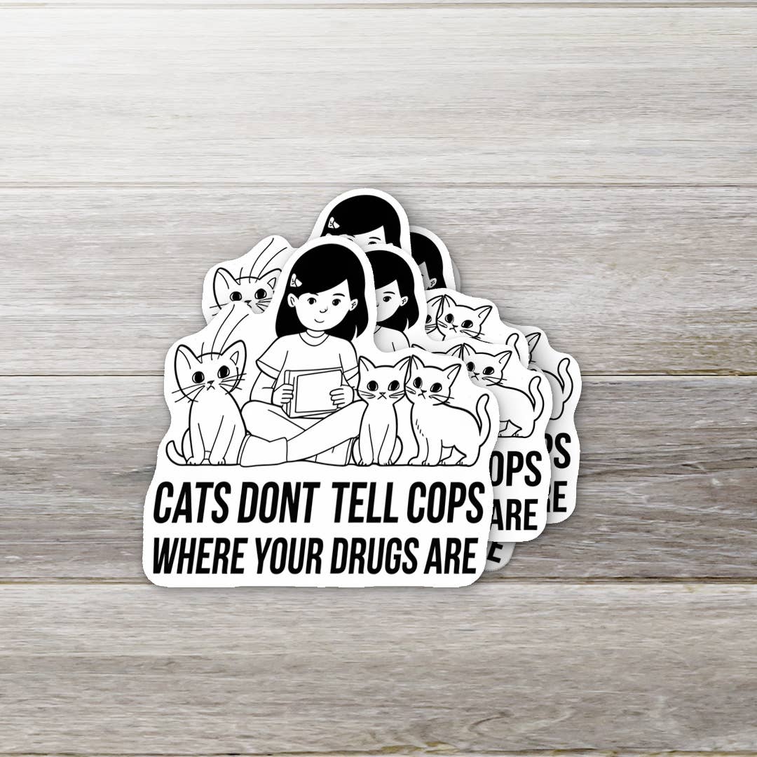 Cats Don't Narc Sticker