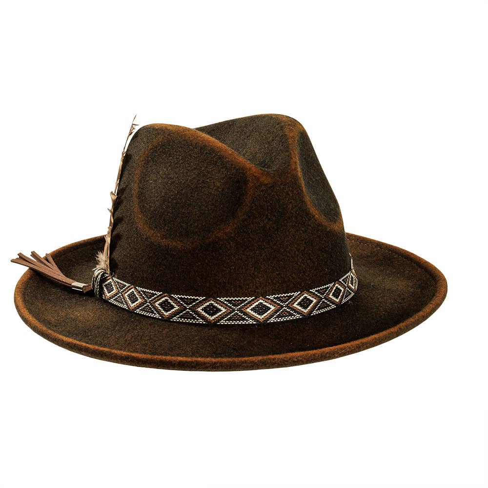 Crushable Wool Felt Fedora Hat- Style Backroads