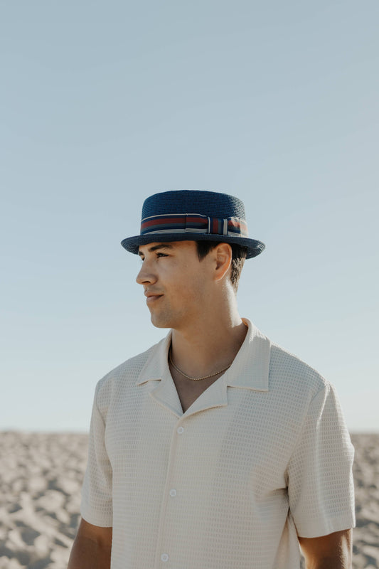 Fedora Straw Pork Pie Hat - Style Detroit