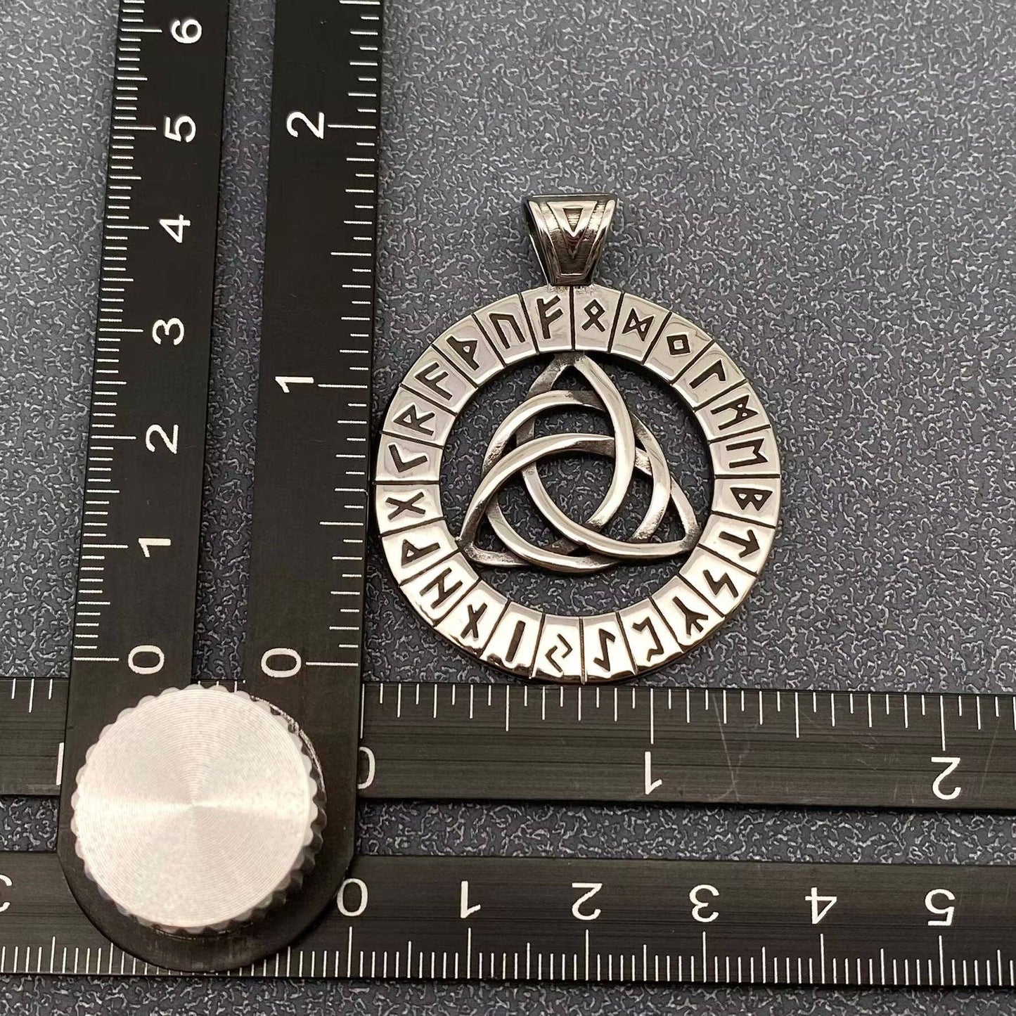 Stainless Steel Viking Celtic Trinity Knot Rune Charm