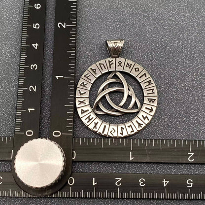 Stainless Steel Viking Celtic Trinity Knot Rune Charm