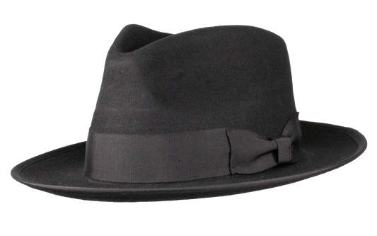 Naples Teardrop Classic Brim Wool Fedora by Levine Hat Co.