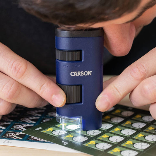 20x-60x Magnification, LED Lit Pocket Microscope, STEM Toy