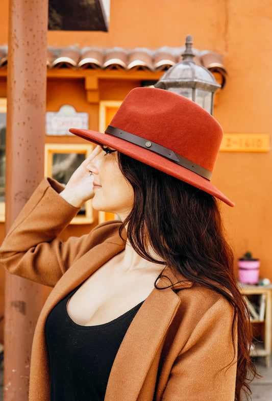 100% Wool Felt Fedora Style - McQueen