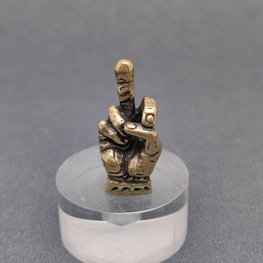 Brass Middle Finger Desktop Ornaments Decoration