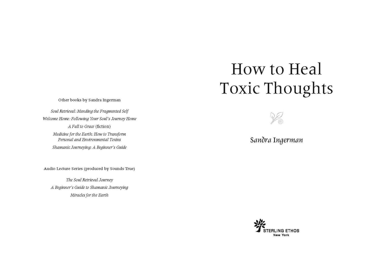 How to Heal Toxic Thoughts by Sandra Ingerman