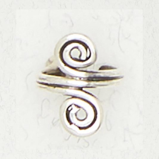 Sterling Silver Ear Cuffs - Celtic Spiral