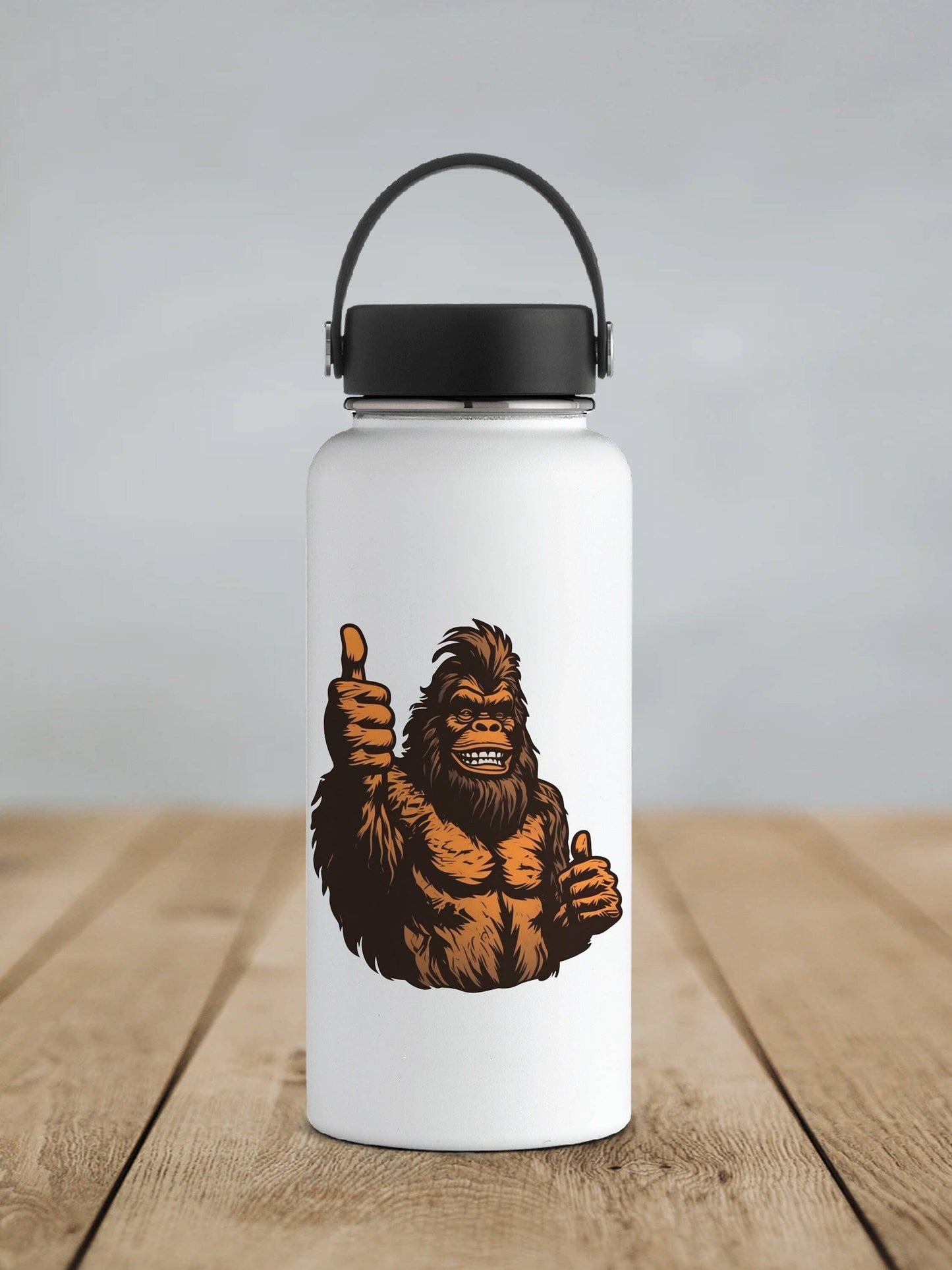 Vote for Bigfoot Sticker-Cartoon, Thumbs Up