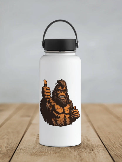 Vote for Bigfoot Sticker-Cartoon, Thumbs Up