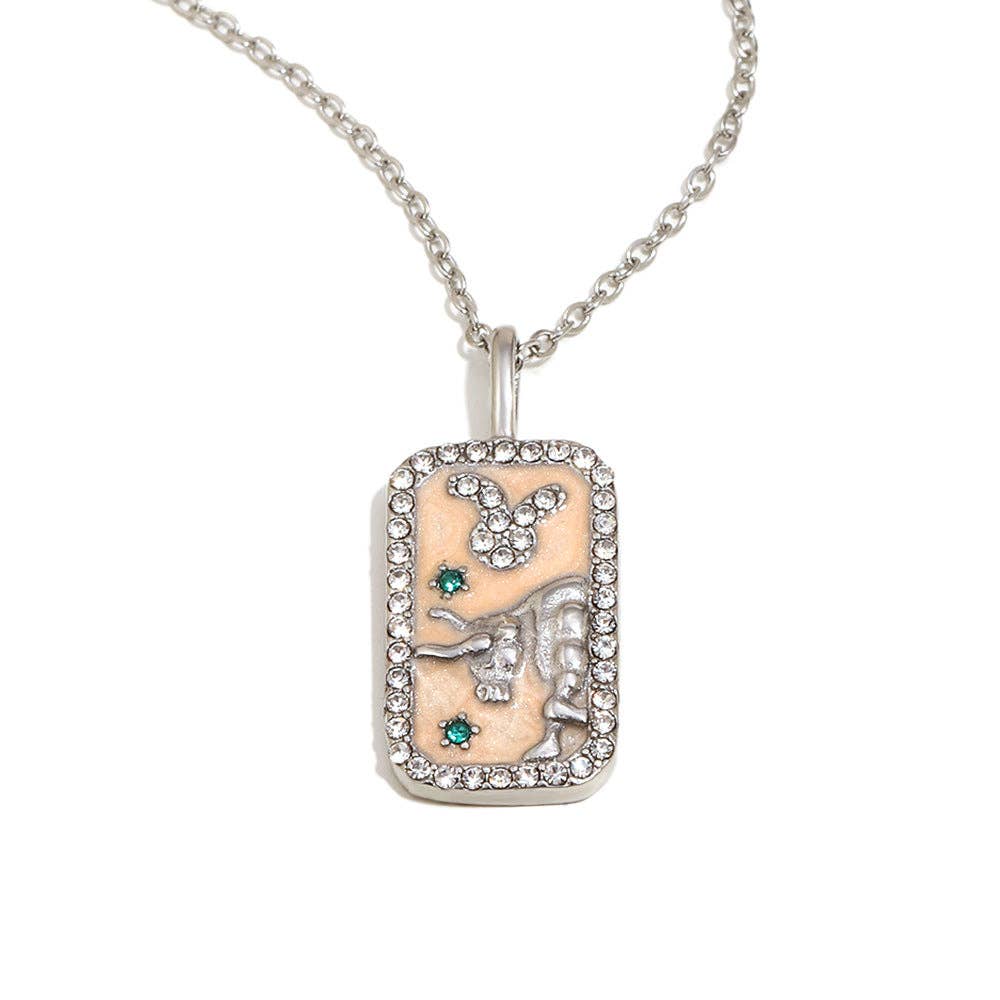 Zodiac 12 Constellations 18K Golden S.Steel Necklace - FGS