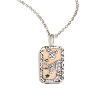 Zodiac 12 Constellations 18K Golden S.Steel Necklace - FGS