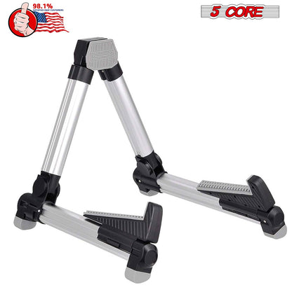 Premium A-Frame Folding & Adjustable Aluminum Guitar Stand