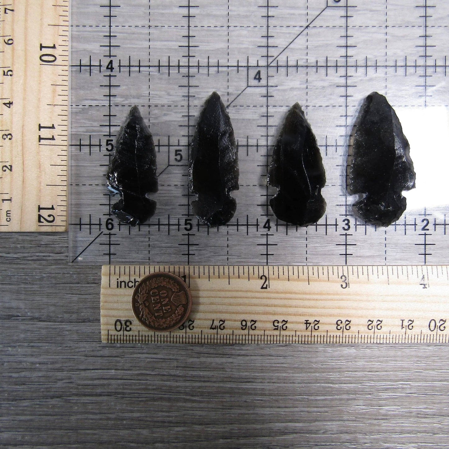 Gemstone Knapped Arrowheads