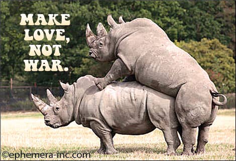 MAGNET: Make Love, Not War.
