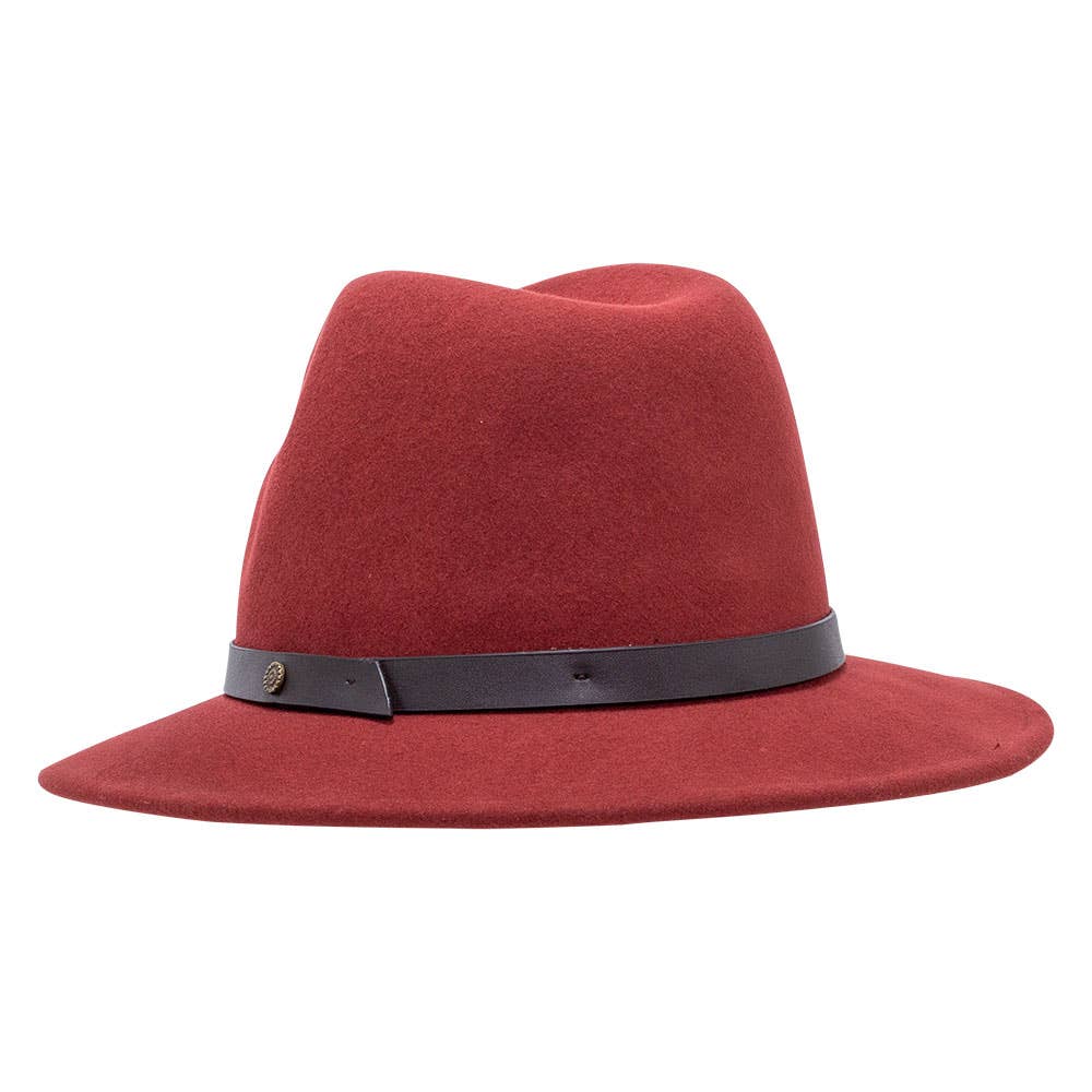 100% Wool Felt Fedora Style - McQueen
