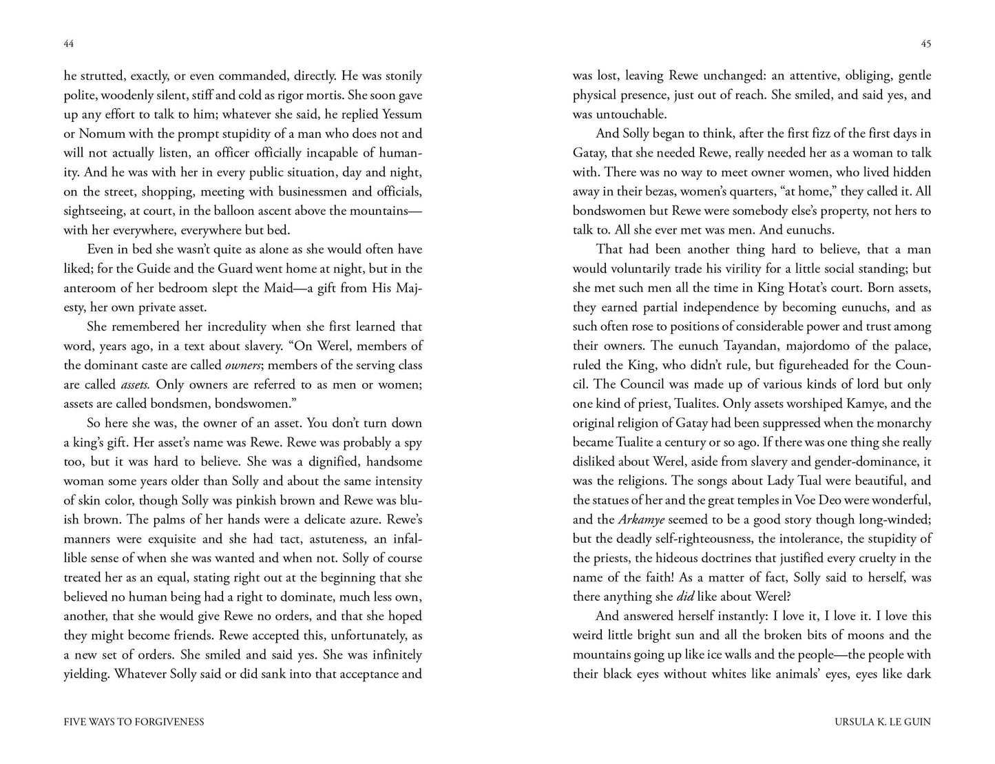 Five Ways to Forgiveness by Ursula K. Le Guin