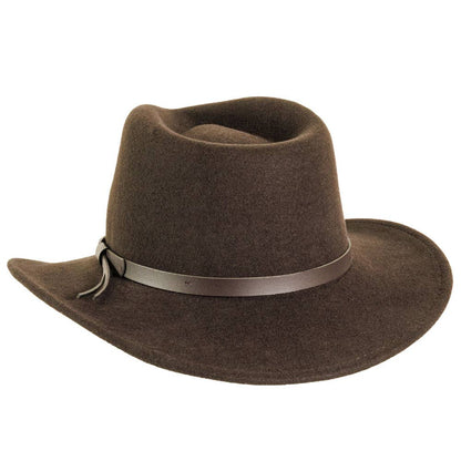 Crushable Wool Felt Outback Hat - Style Pathfinder