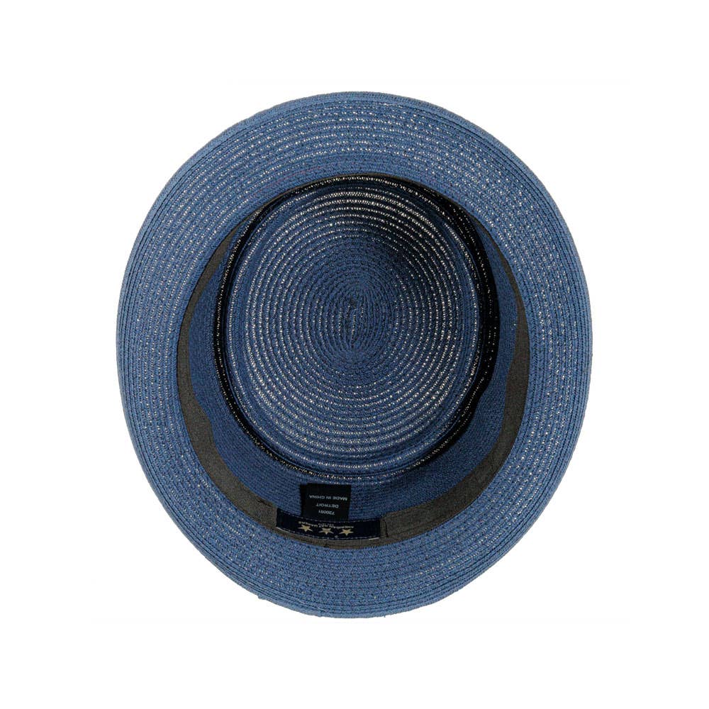 Fedora Straw Pork Pie Hat - Style Detroit