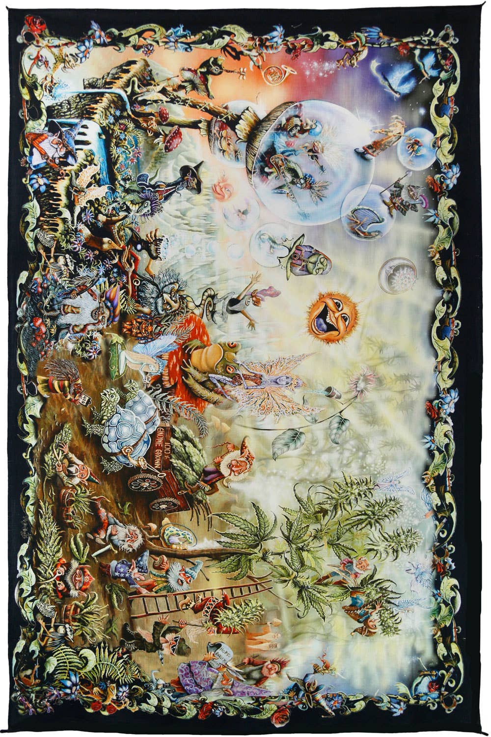 Heady Art Print Tapestry Gnome Dream