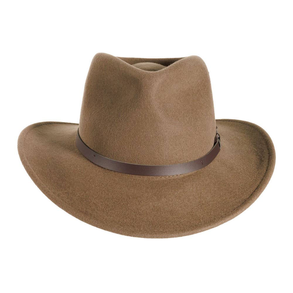 Crushable Wool Felt Outback Hat - Style Pathfinder