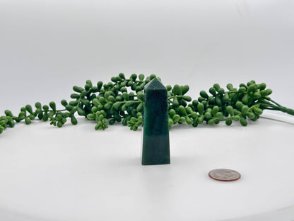 Jade Gemstone Tower Obelisk 4 Faceted 7.5CM Aprox