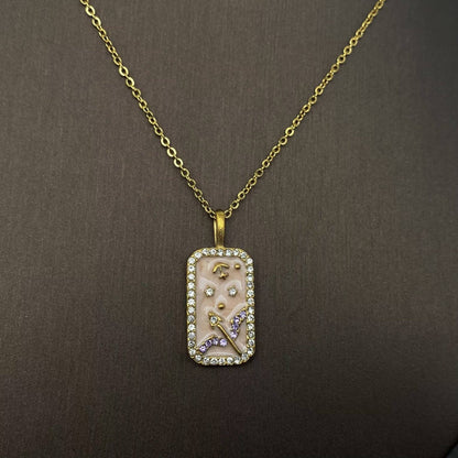 Zodiac 12 Constellations 18K Golden S.Steel Necklace - FGS