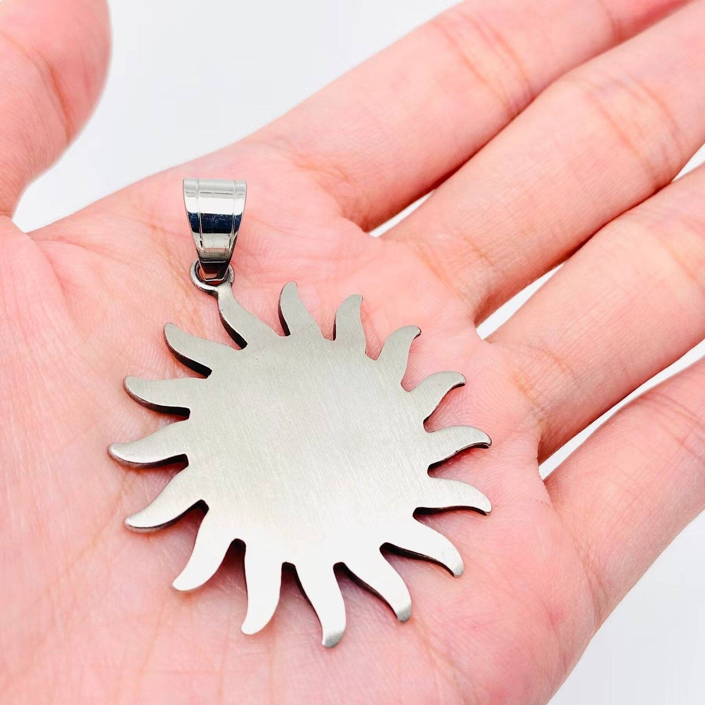 Vintage Horus Eye Sun Stainless Steel Pendant -
