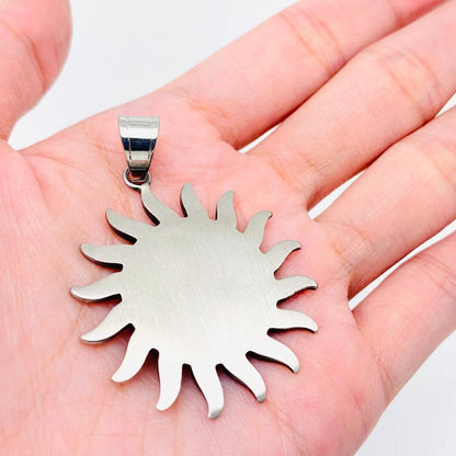 Vintage Horus Eye Sun Stainless Steel Pendant -