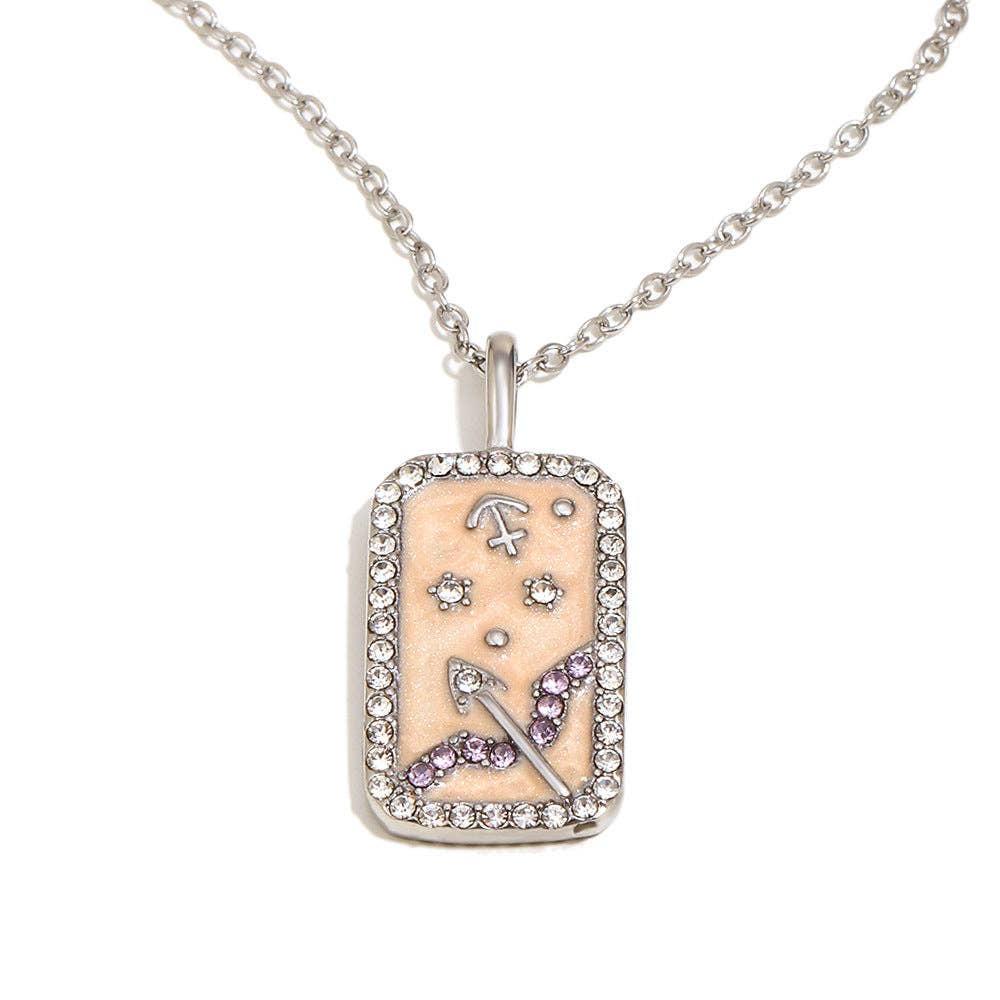 Zodiac 12 Constellations 18K Golden S.Steel Necklace - FGS