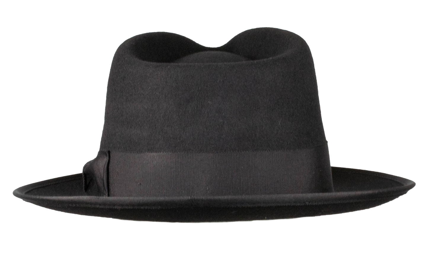 Naples Teardrop Classic Brim Wool Fedora by Levine Hat Co.
